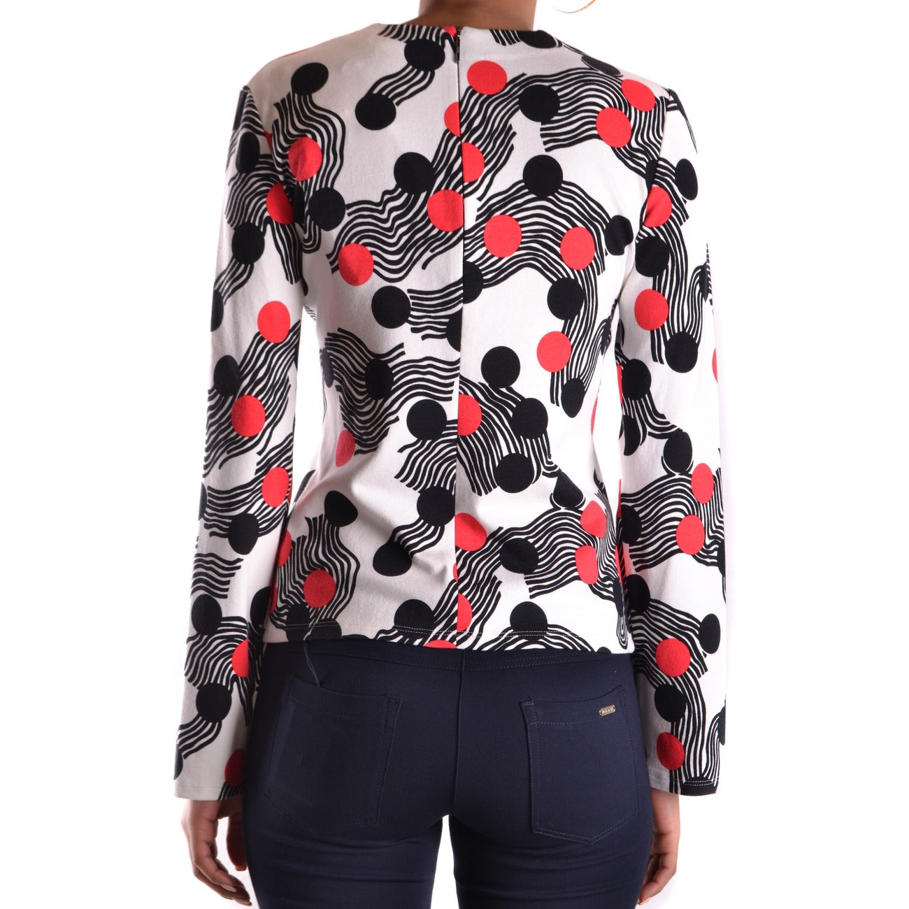 2432248 MSGM Maglia Bianca Pois Donna