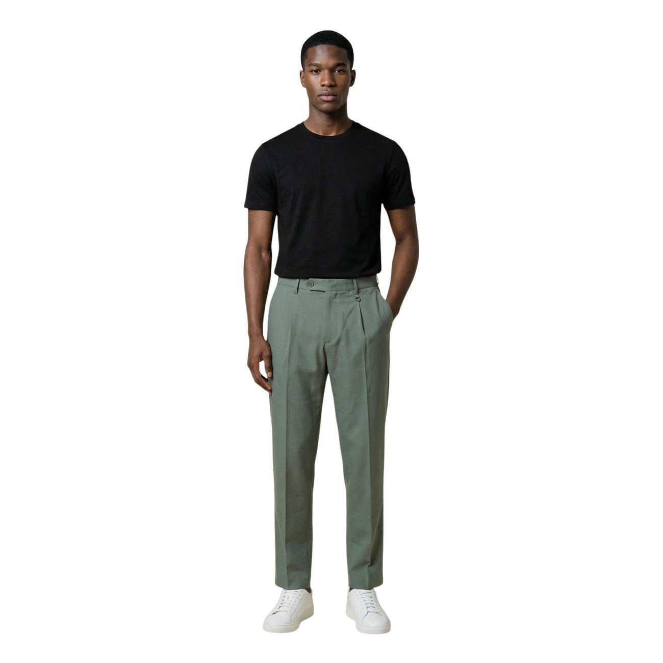 2457028 Antony Morato Pantaloni Verde Lyocell Uomo
