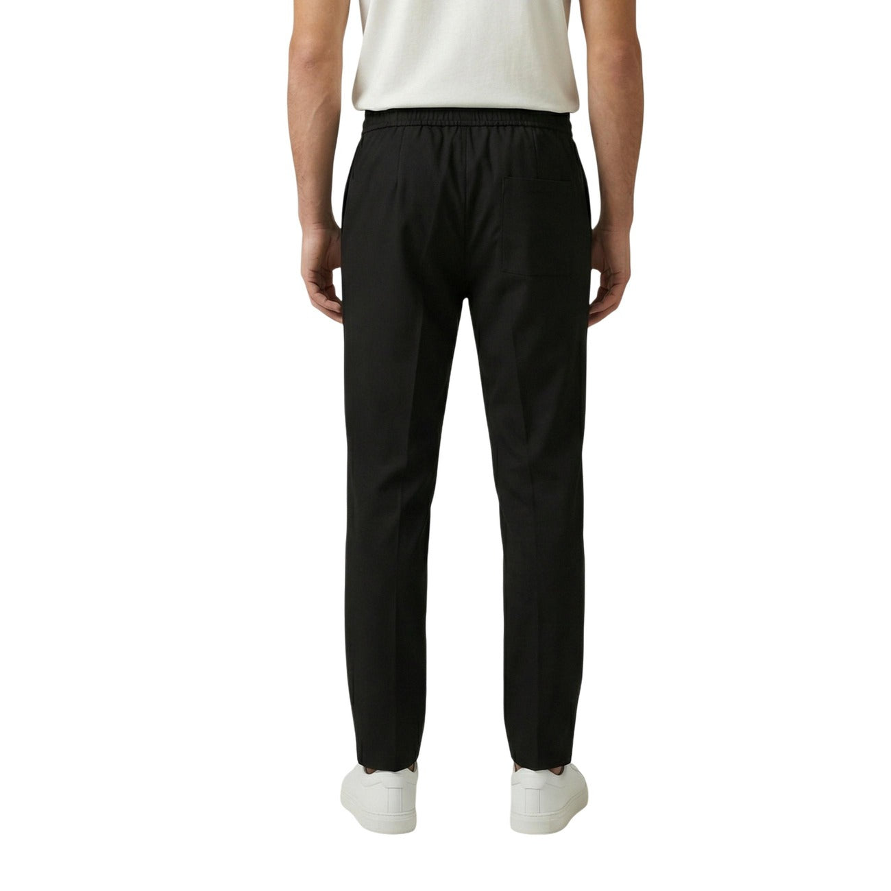 2455568 Gianni Lupo Pantaloni Nero Poliestere Uomo