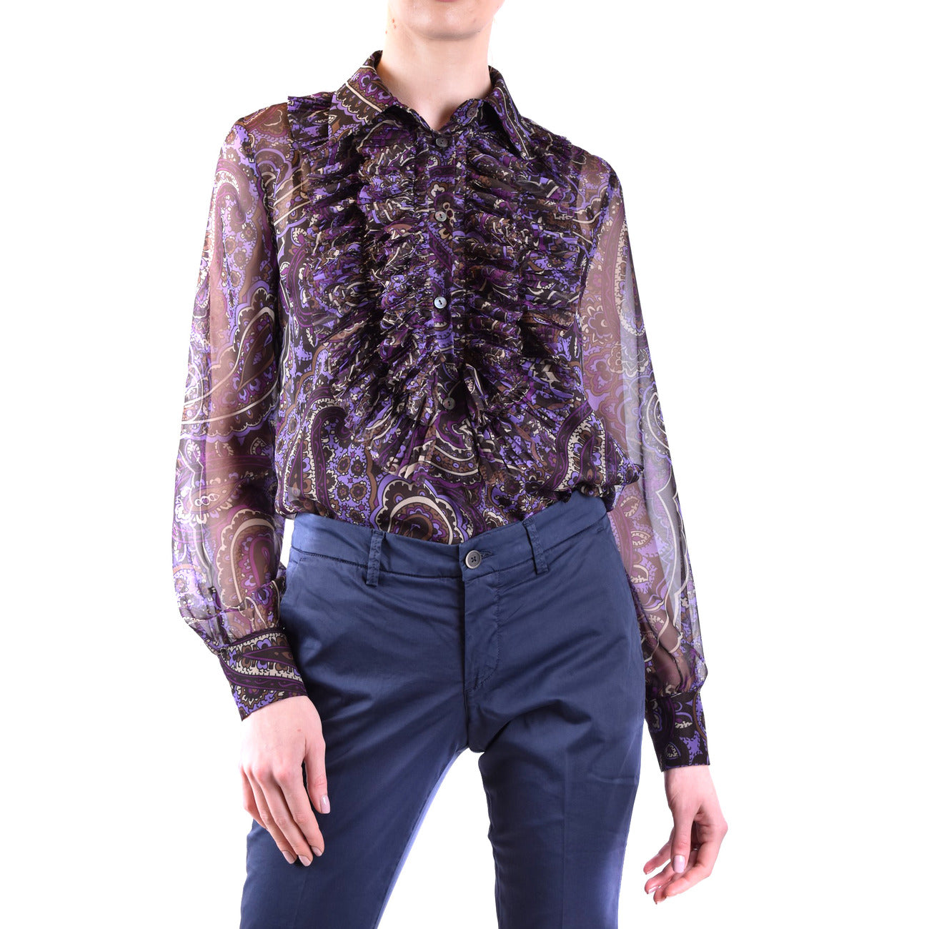 2431152 P.a.r.o.s.h. Camicia Multicolore Floreale Donna