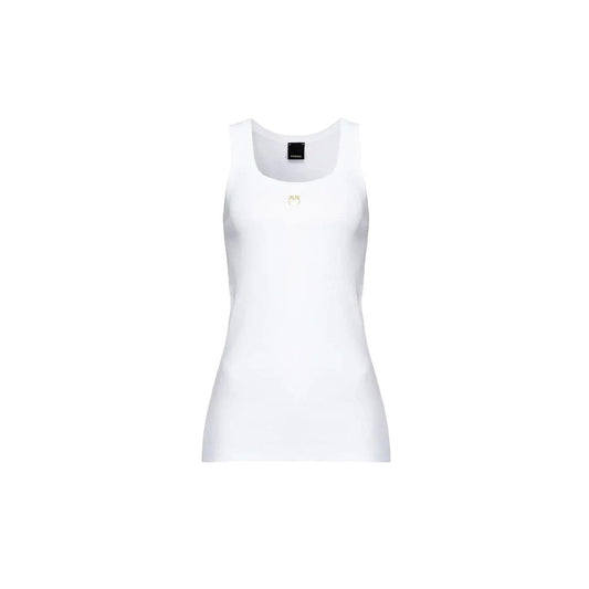 486937 Pinko Canotta Bianca Donna
