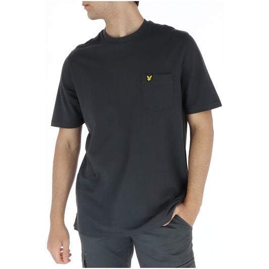 2219909 Lyle & Scott T-Shirt Grigio Stampa Tasche Uomo