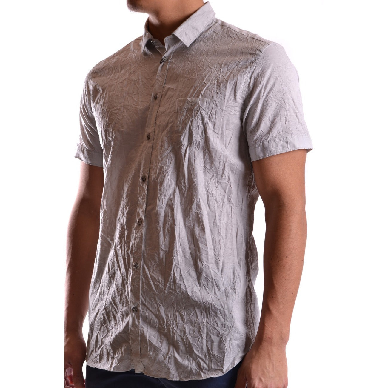 2430852 Neil Barrett Camicia Grigio Cotone Uomo