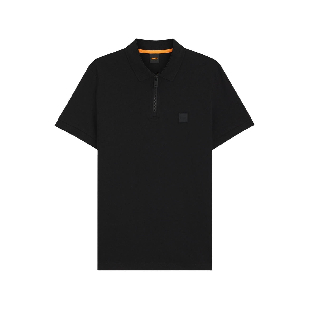2458340 Boss Polo Nera Zip Uomo