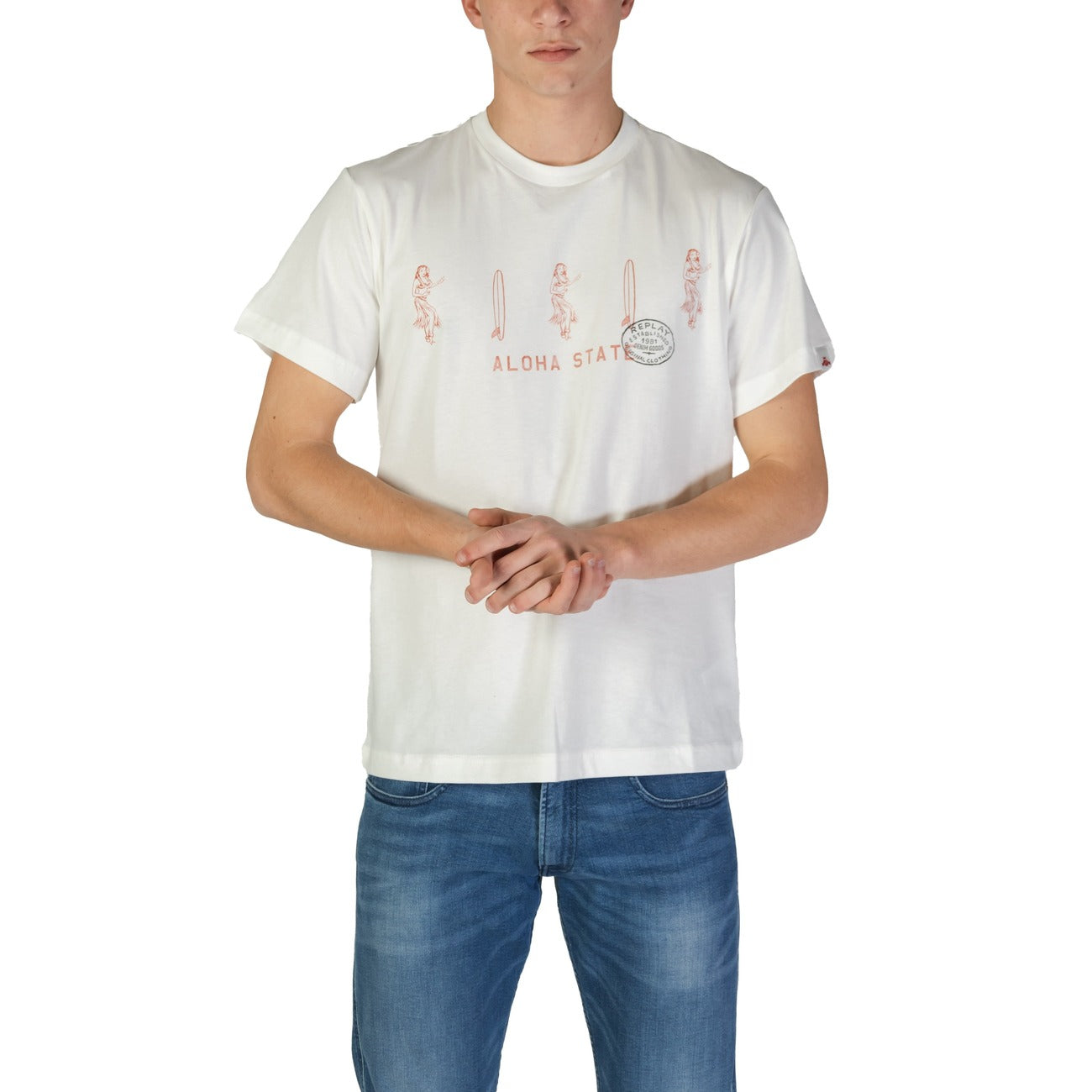 2367891 Replay T-Shirt Bianca Uomo