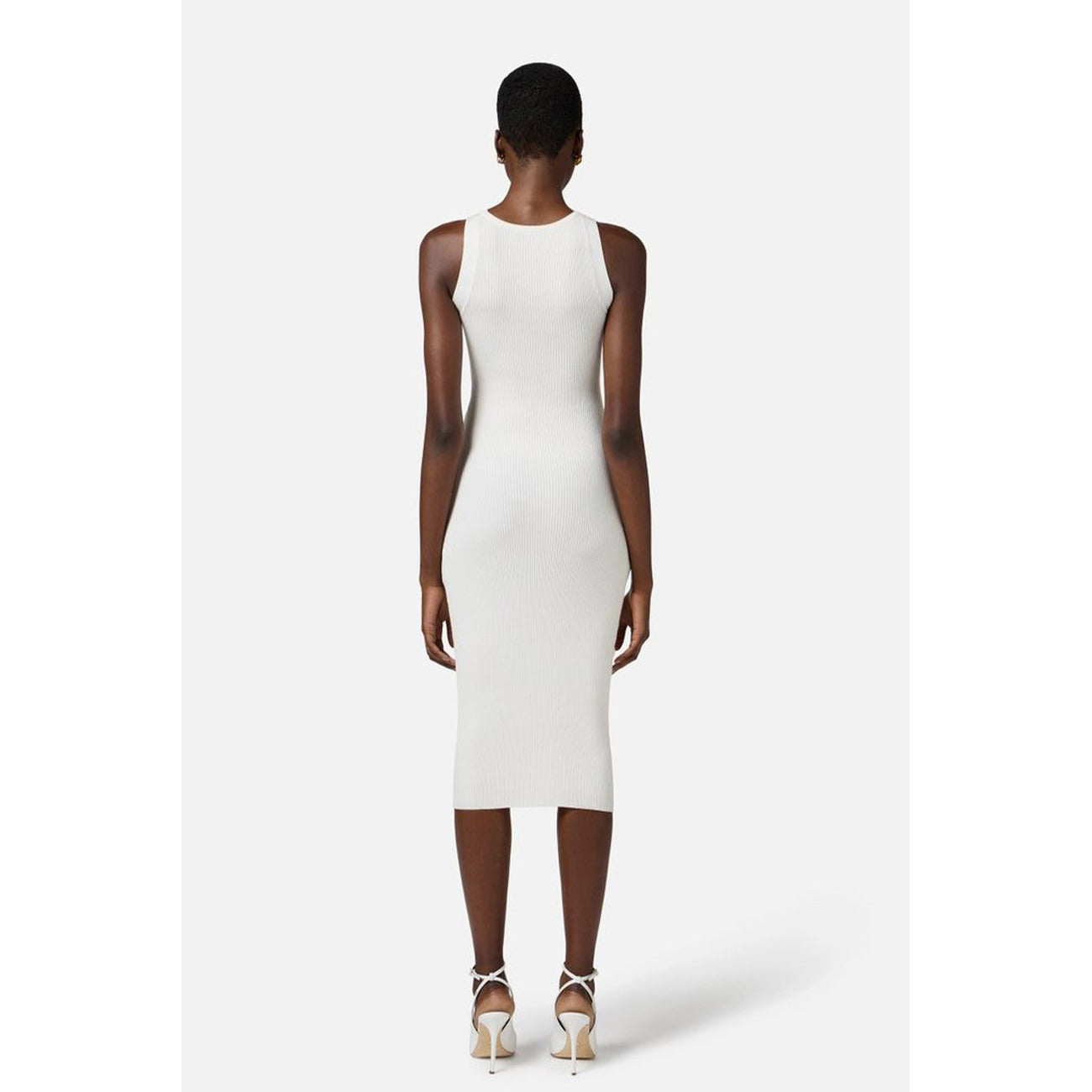 493898 Elisabetta Franchi Abito Bianco Donna Primavera/Estate