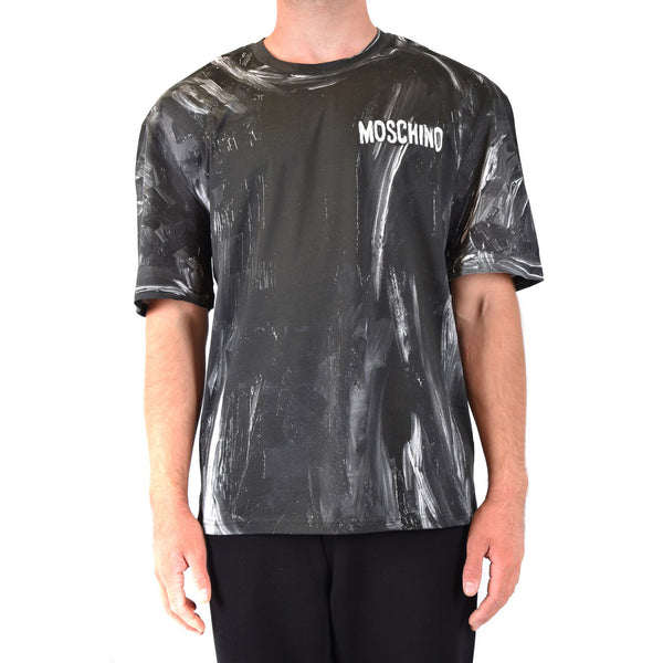 T-shirt Oversize Brushstroke Logo Moschino Couture