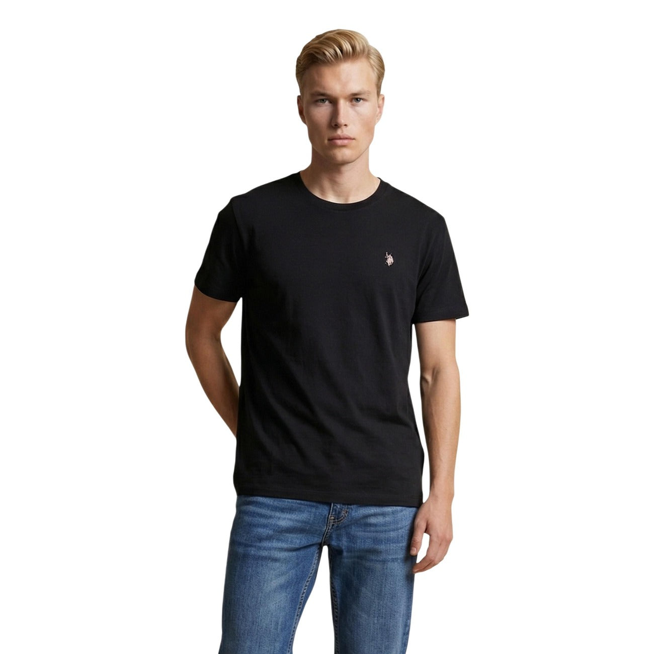 2460551 U.S. Polo Assn. T-Shirt Nera Uomo