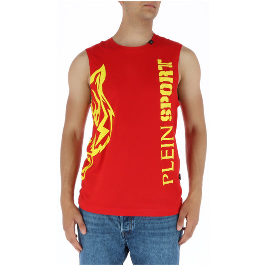 444065 Plein Sport Canotta Rossa Uomo