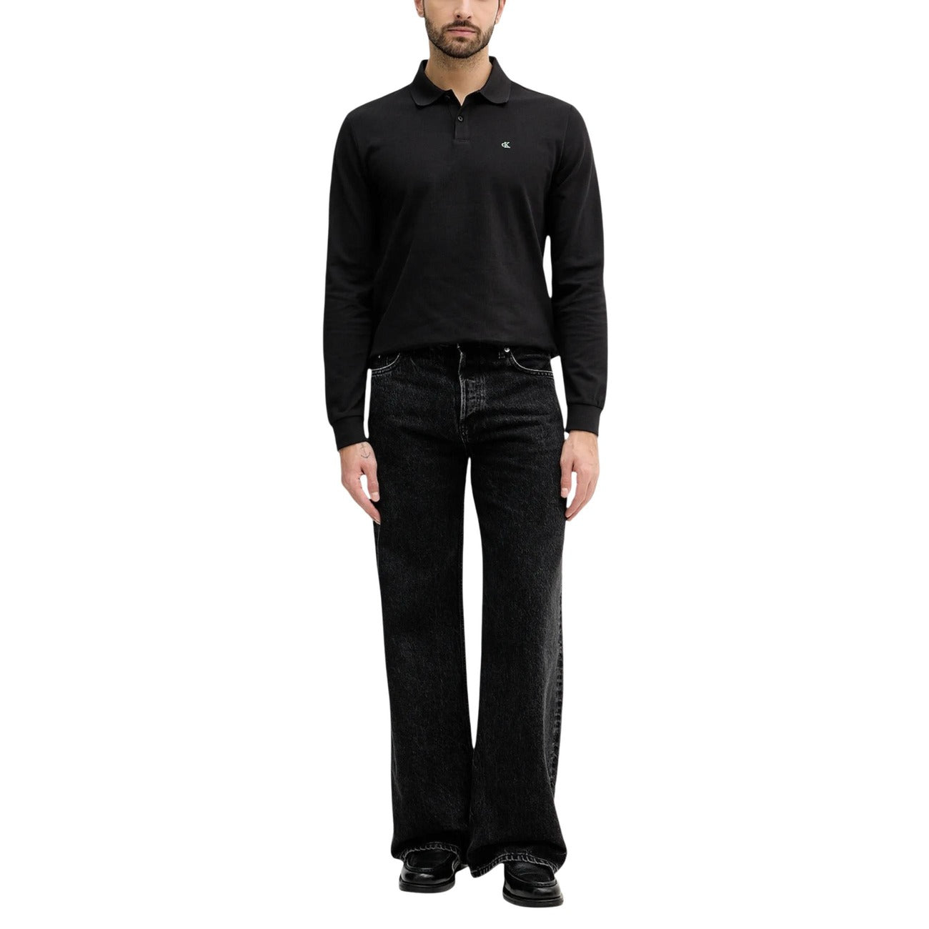 2451852 Calvin Klein Jeans Polo Nero Uomo