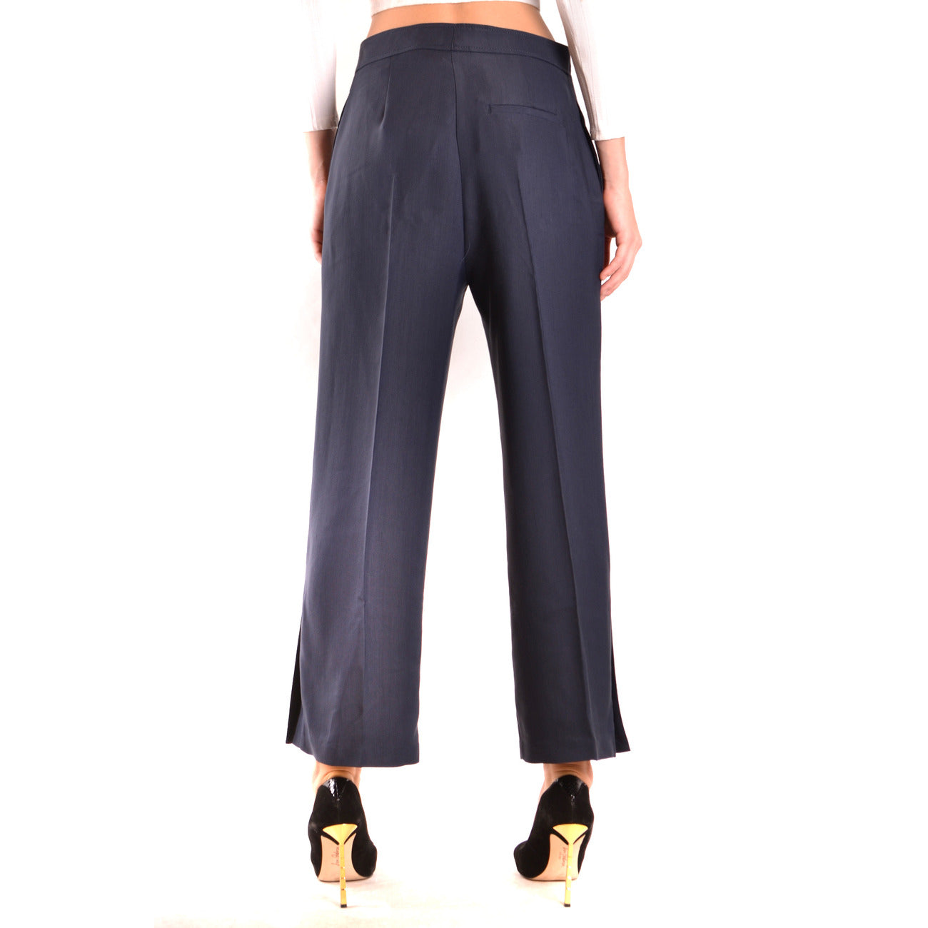 2424350 Pinko Pantaloni Blu Donna Viscosa 100%