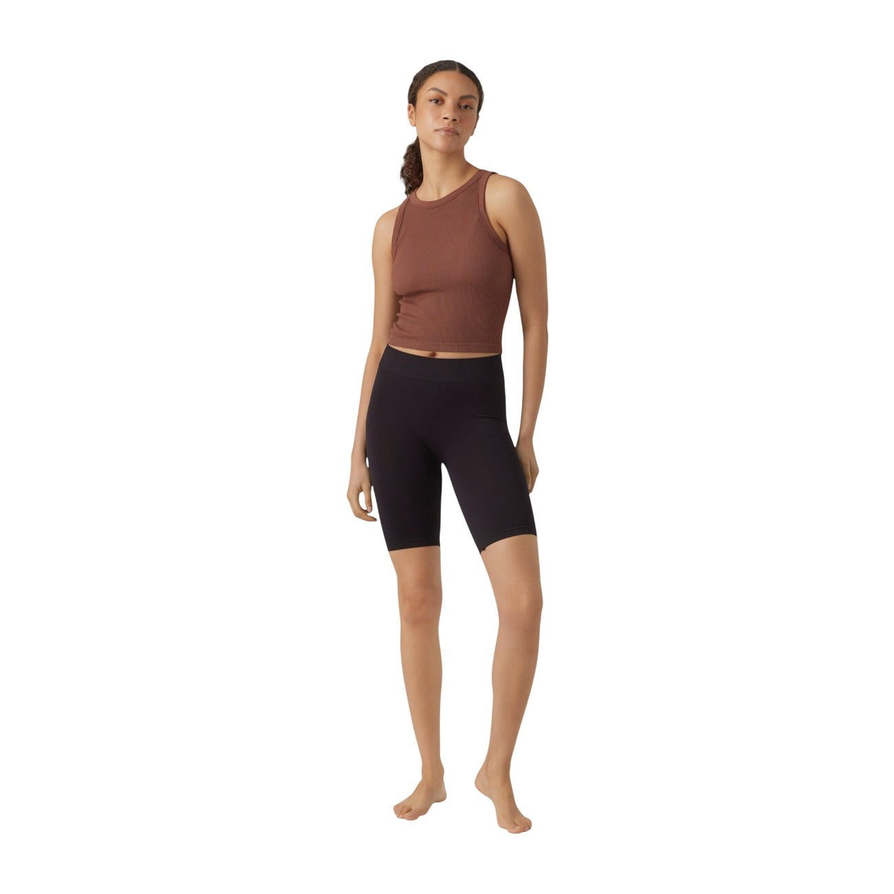2294204 Vero Moda Shorts Neri Senza Chiusura Donna