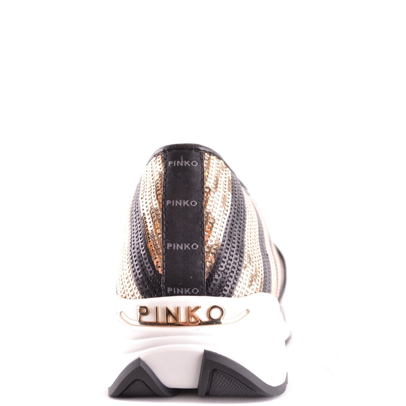 2425254 Pinko Sneakers Nere Donna Tessuto 100% Righe
