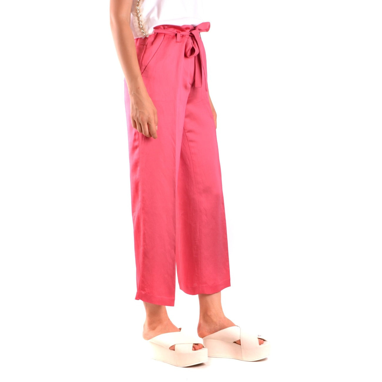 487464 Twinset Simona Barbieri Pantaloni Fuxia Donna