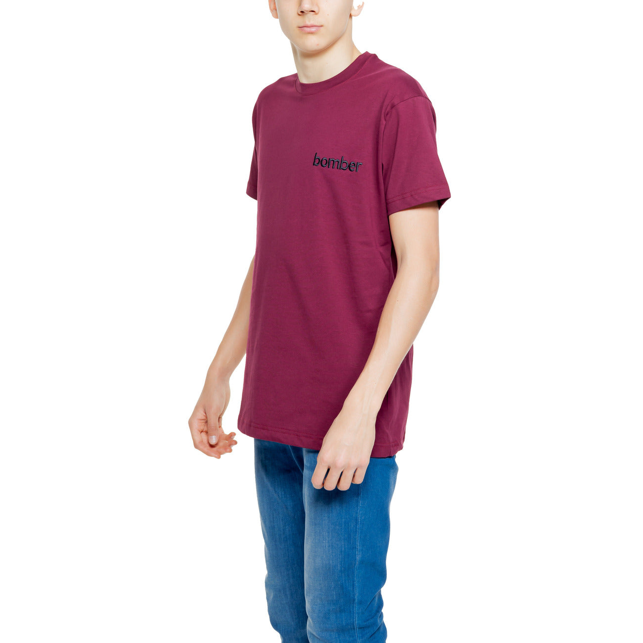 2257084 Hydra Clothing T-Shirt Bordeaux Monocromo Uomo
