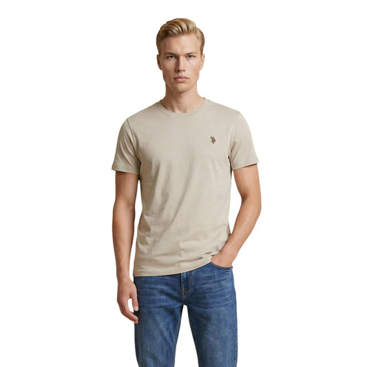 2460549 U.S. Polo Assn. T-Shirt Beige Uomo