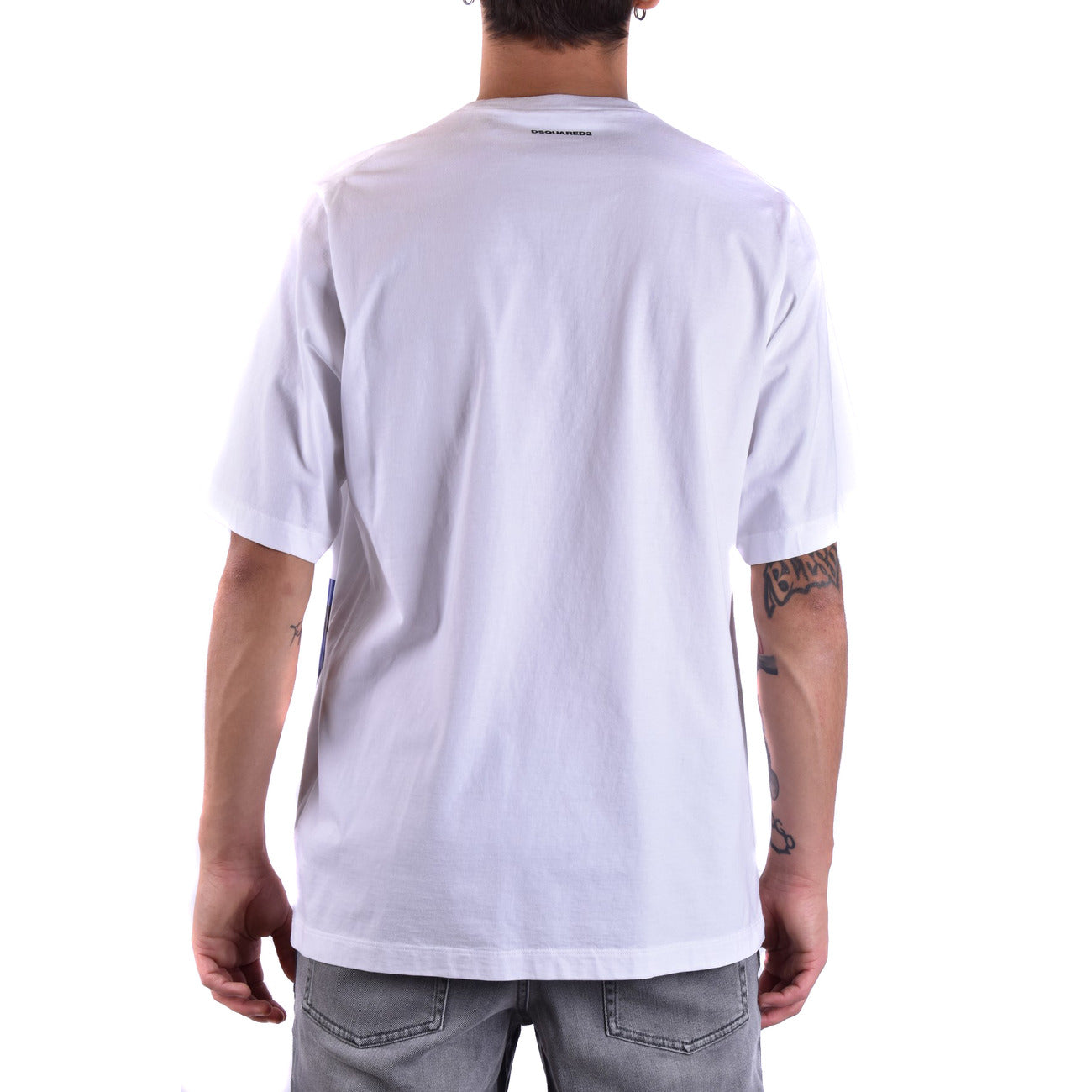 2424732 Dsquared T-Shirt Bianca Stampa Uomo