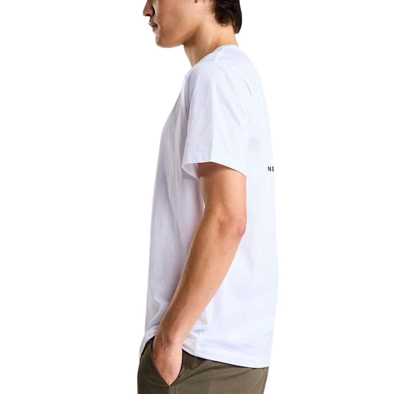 2456640 The North Face T-Shirt Bianca Stampa Cotone Poliestere Uomo