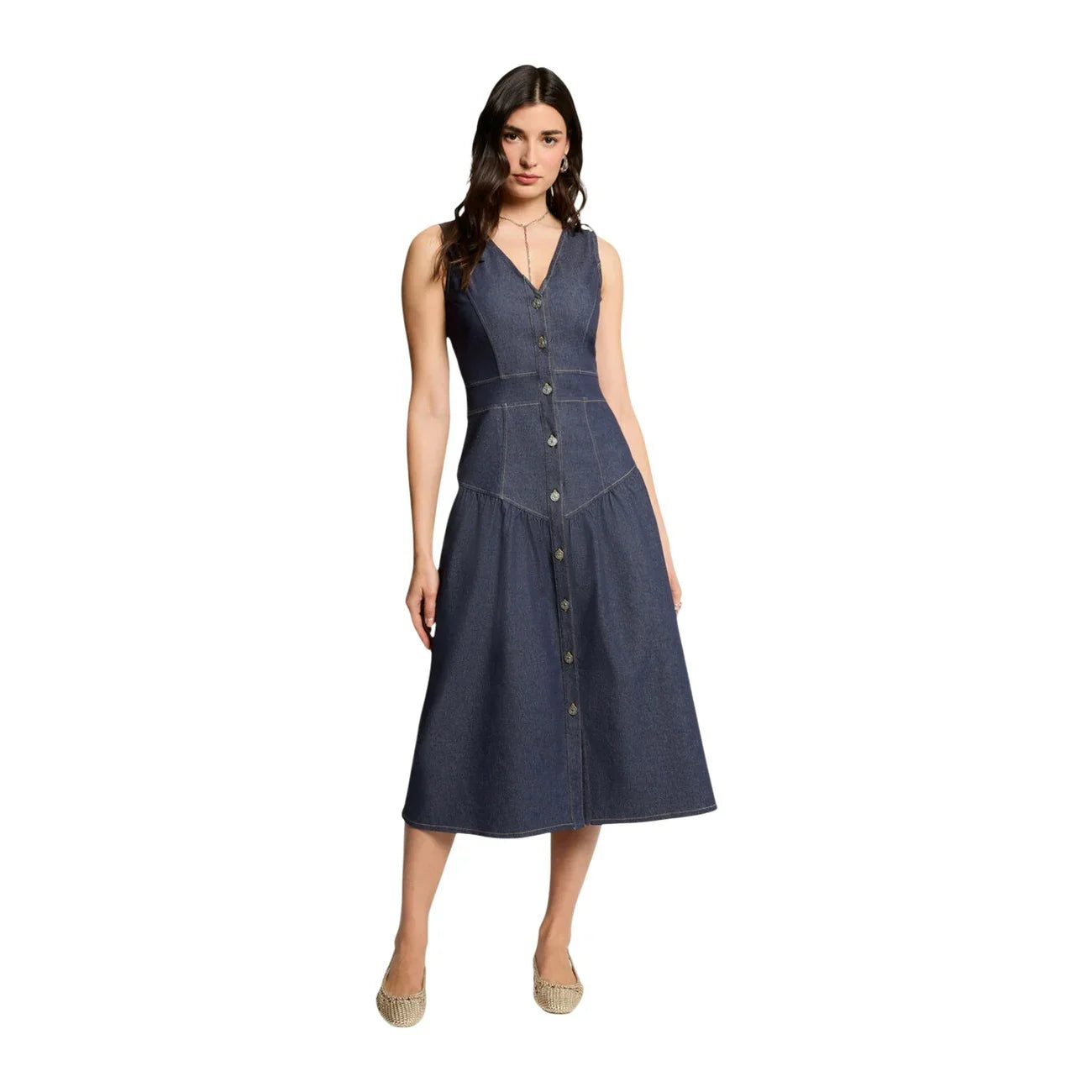 517465 Morgan De Toi Abito Blu Lungo Donna