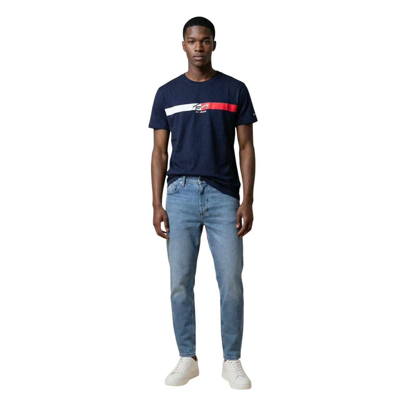 2453238 Tommy Hilfiger Jeans T-Shirt Blu Uomo