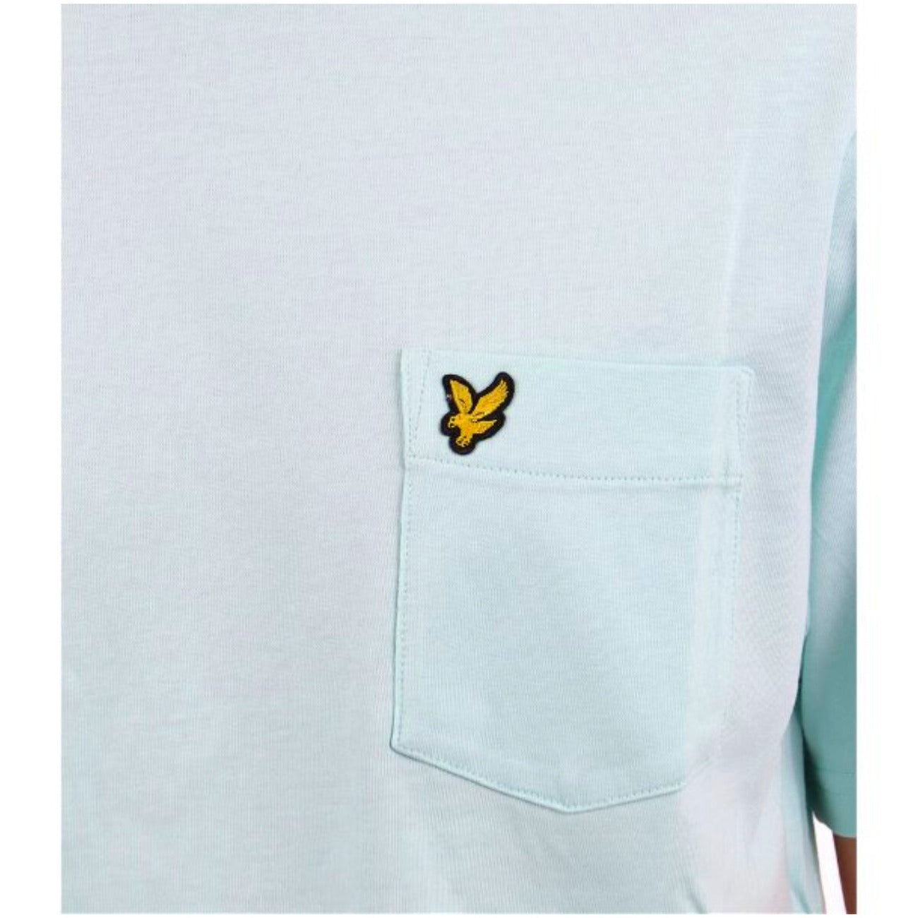 2324932 Lyle & Scott T-Shirt Verde Stampa Tasca Uomo