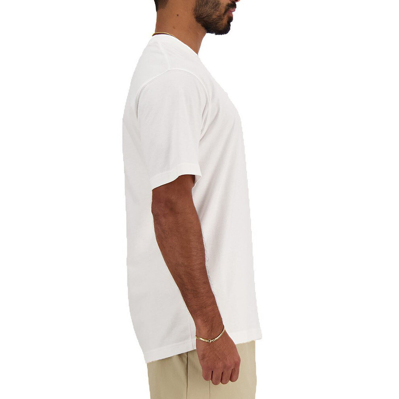2238050 New Balance T-Shirt Bianco Monocromo Uomo