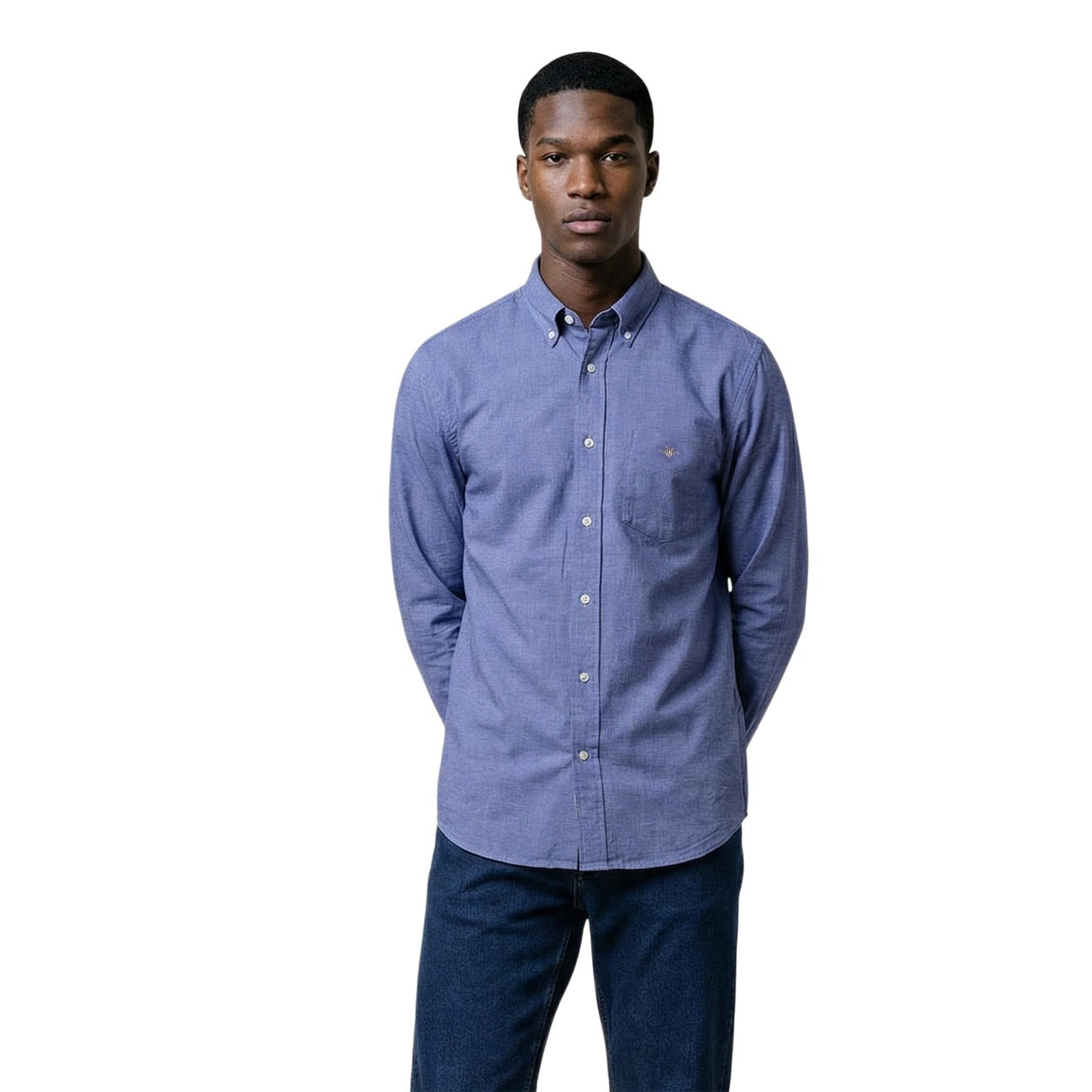 2460107 Gant Camicia Azzurro Uomo