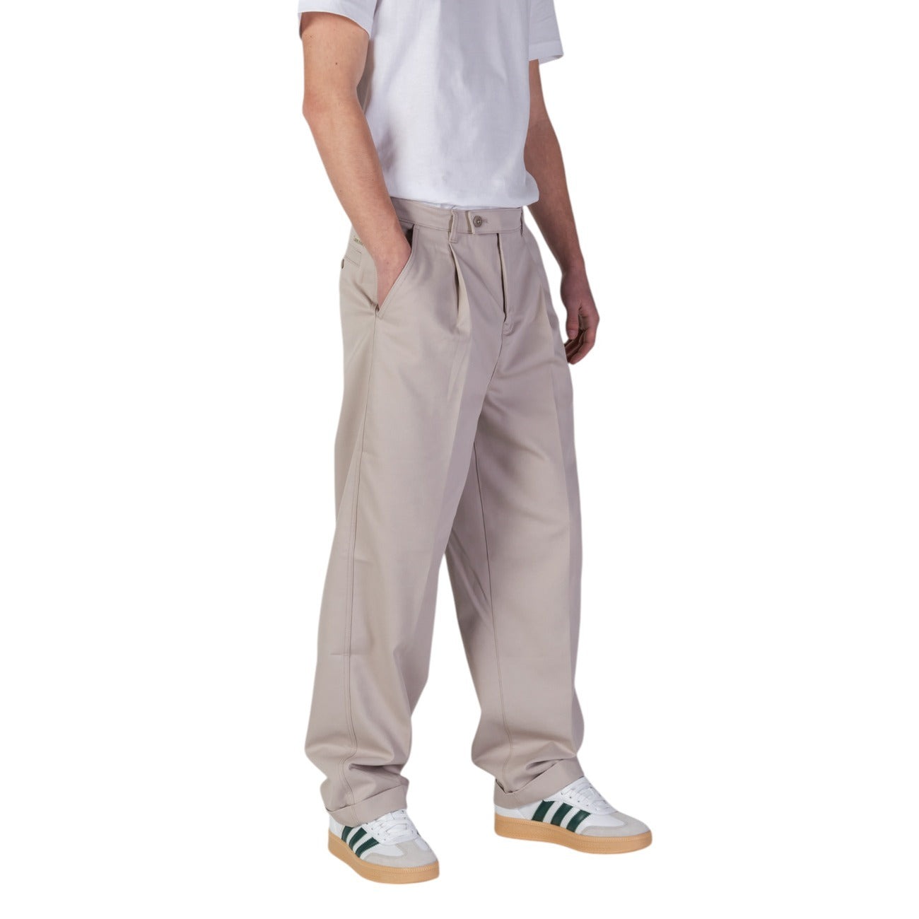 2401687 Calvin Klein Jeans Pantaloni Beige Uomo