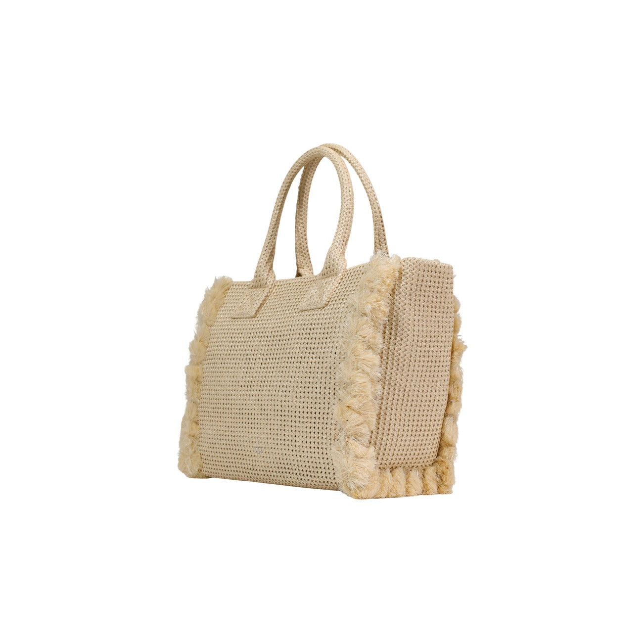 2467678 Pinko Beach Shopper Rafia Borsa Oro Donna