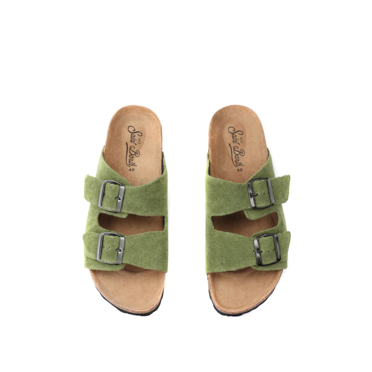 491316 Mc2 Saint Barth Ciabatte Verdi Cotone Donna