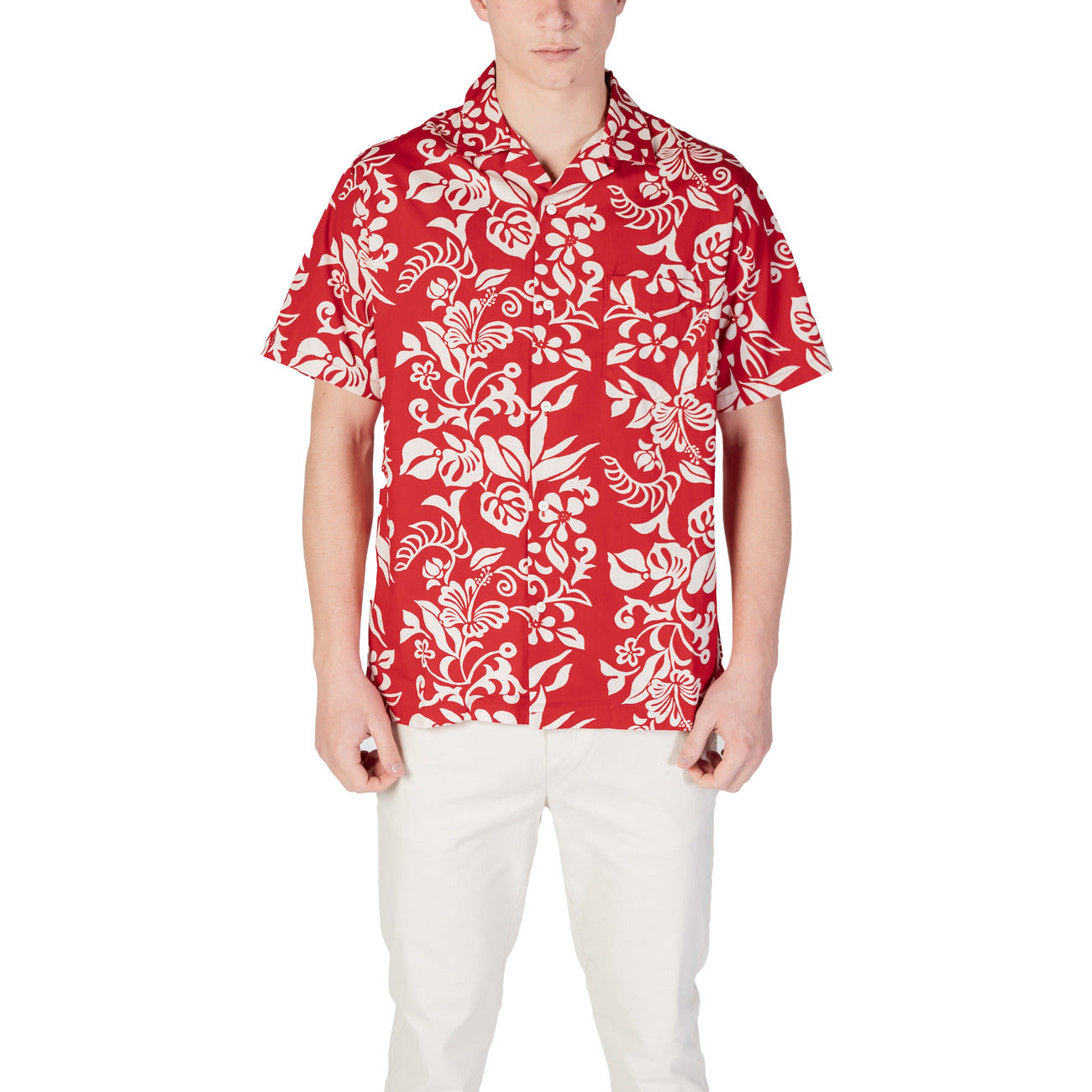 2409633 Replay Camicia Rossa Uomo
