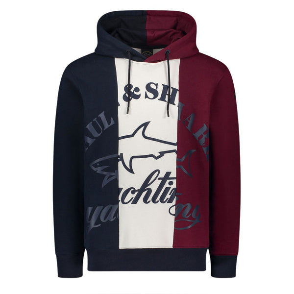 Felpa Con Cappuccio Tri-Color Oversized
