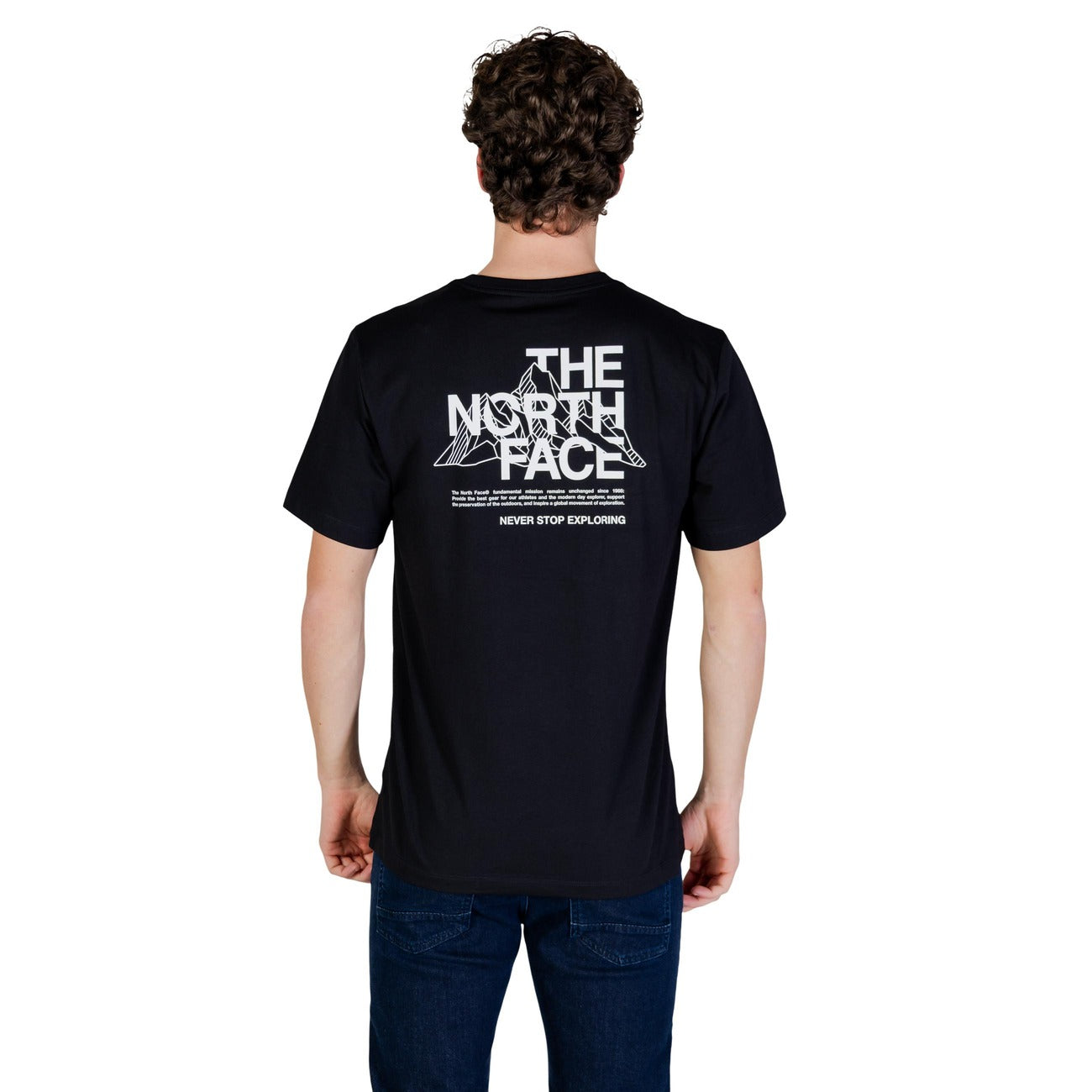 2450755 The North Face T-Shirt Nera Cotone Poliestere Uomo