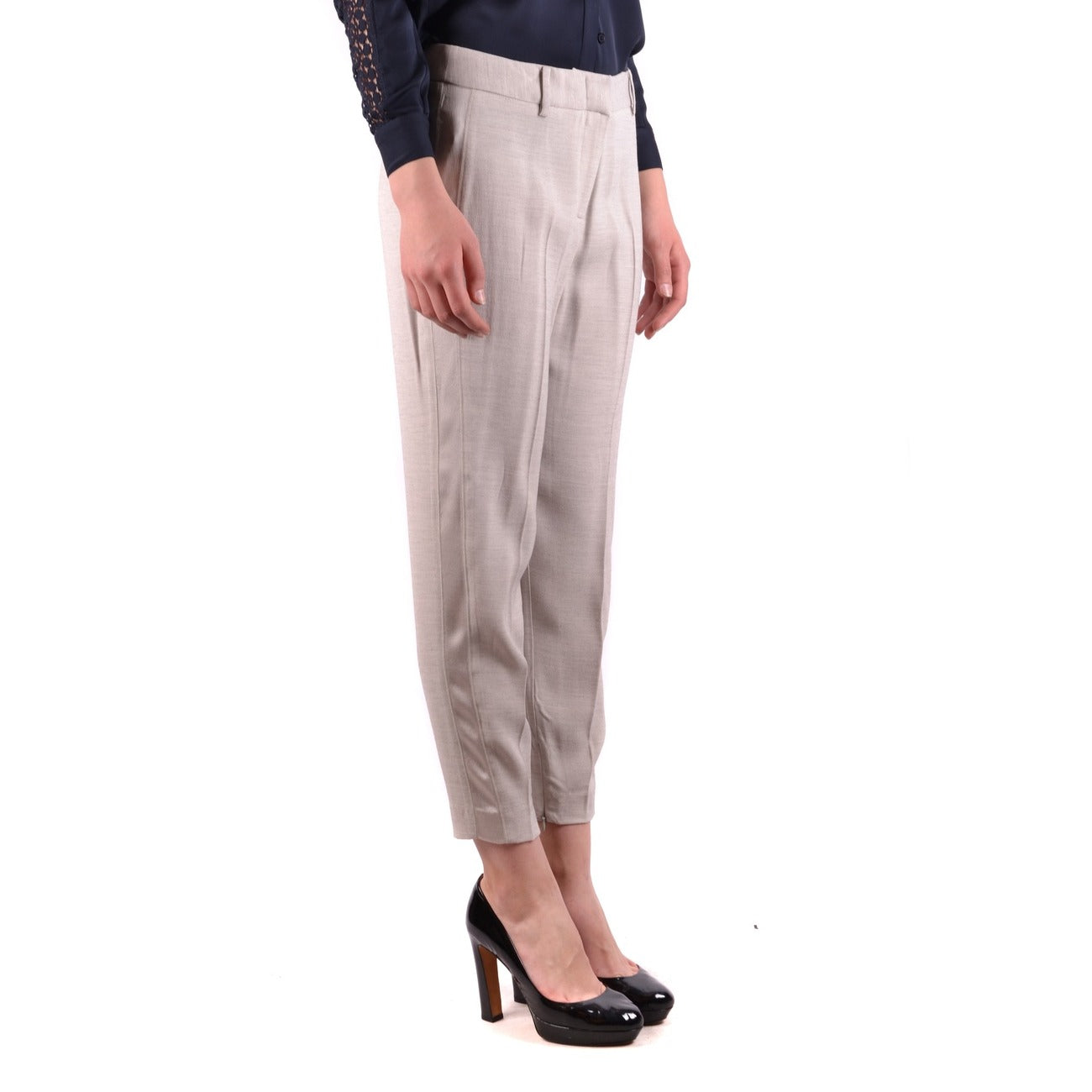 487086 Twin-Set Simona Barbieri Pantaloni Grigio Donna