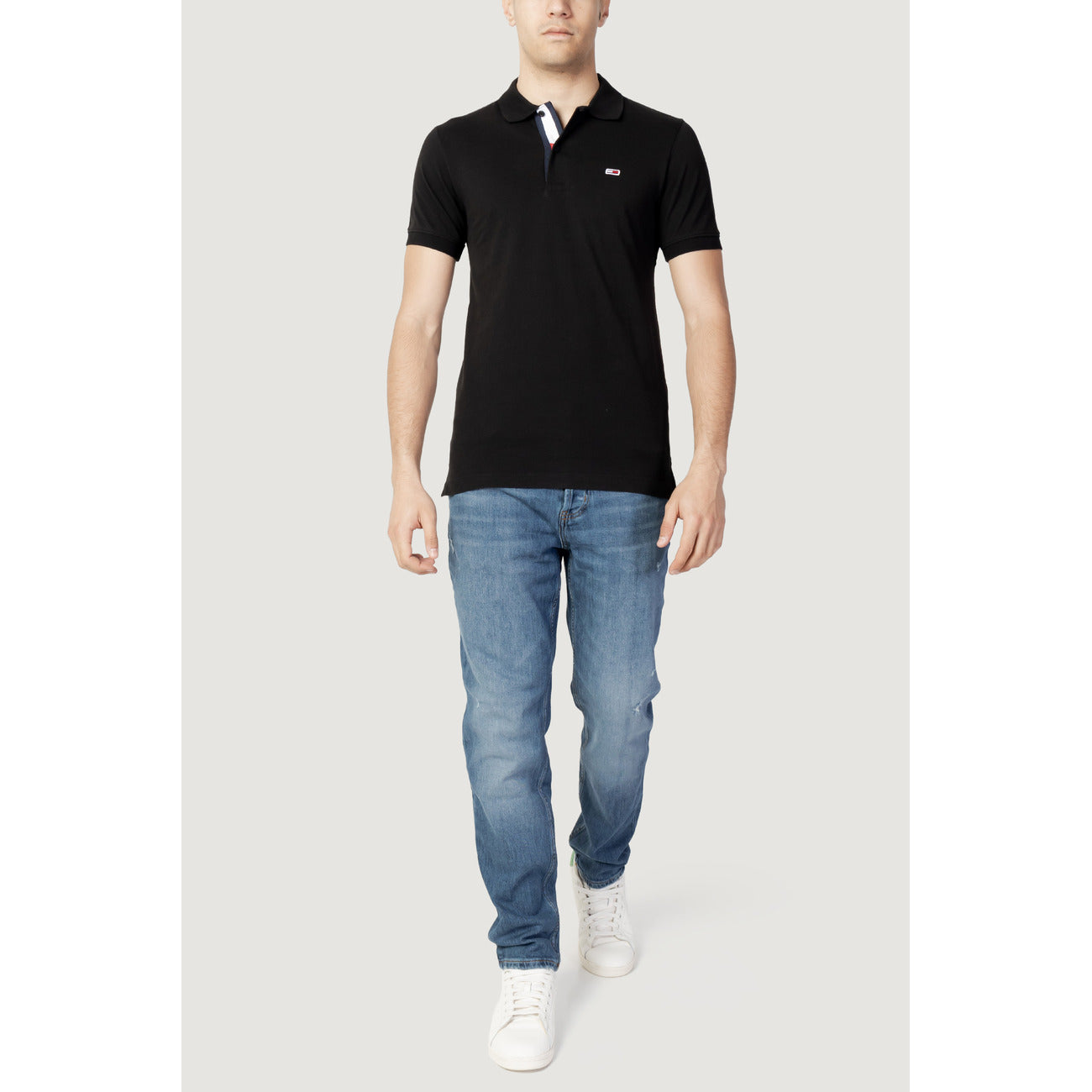 426602 Tommy Hilfiger Jeans Polo Nero Uomo
