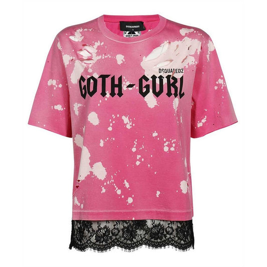 487100 Dsquared2 T-Shirt Rosa Donna