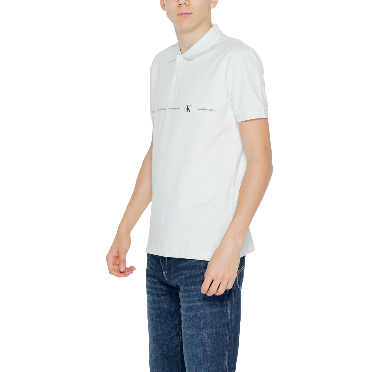2324660 Calvin Klein Jeans Polo Verde Uomo