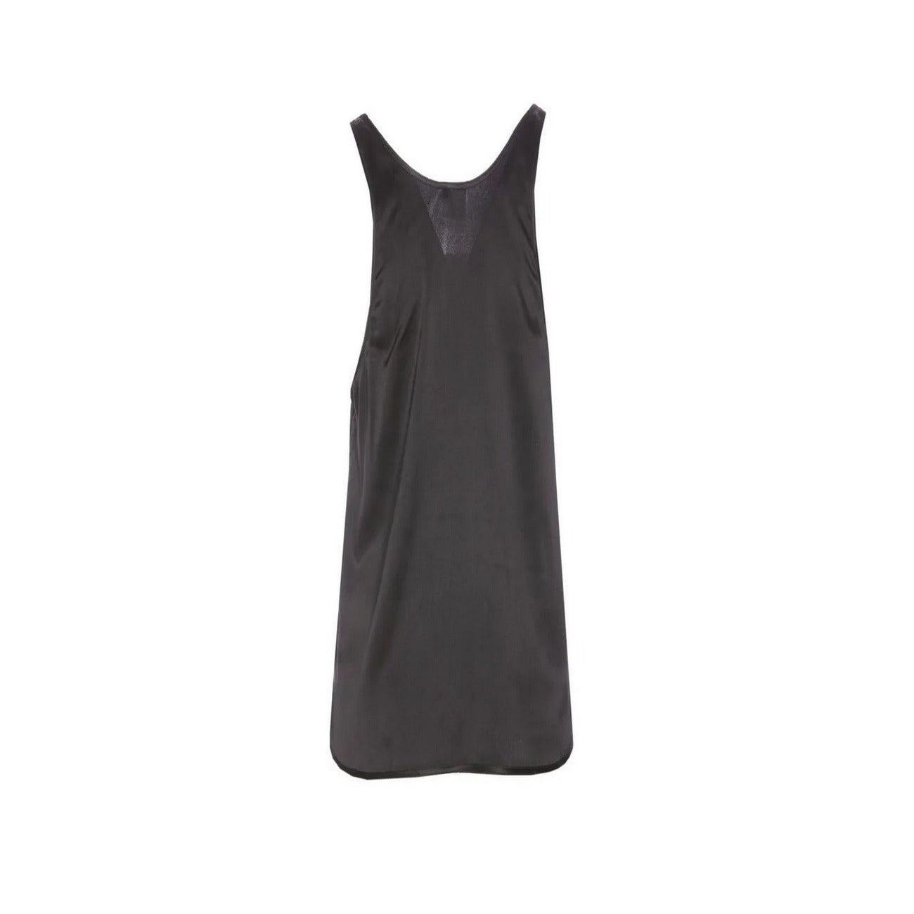 2443177 Pinko Canotta Nera Seta Spalline Donna
