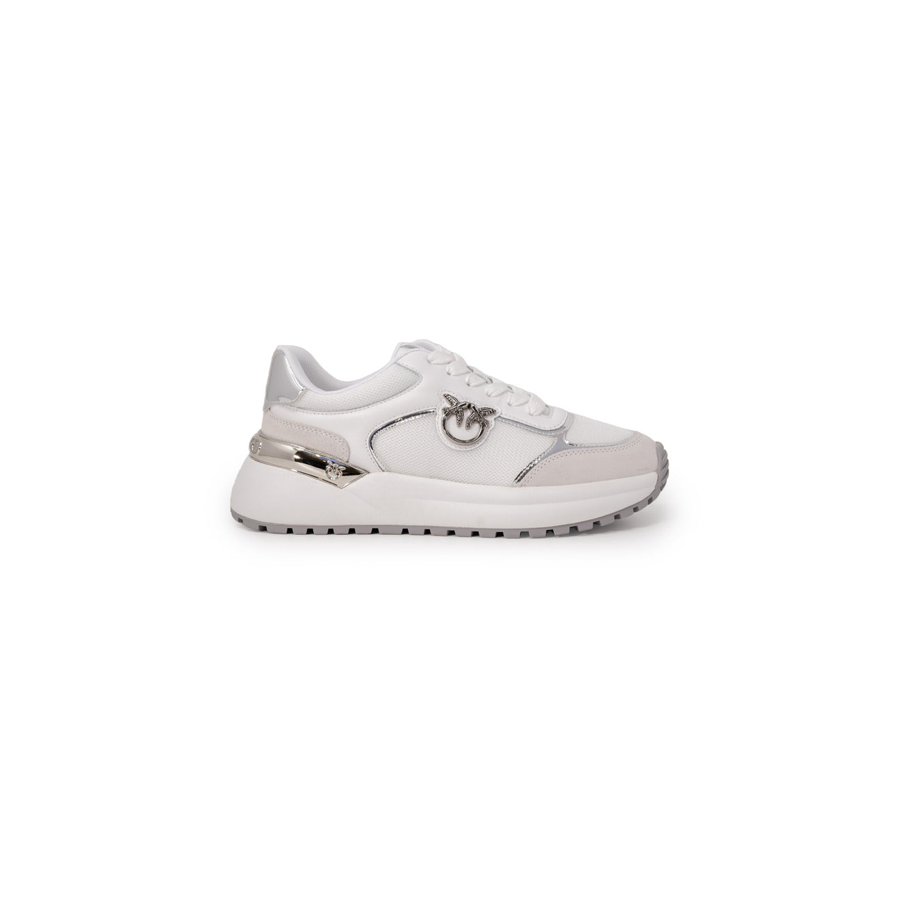2195775 Pinko Sneakers Bianche Donna Pelle 100% Suola Gomma