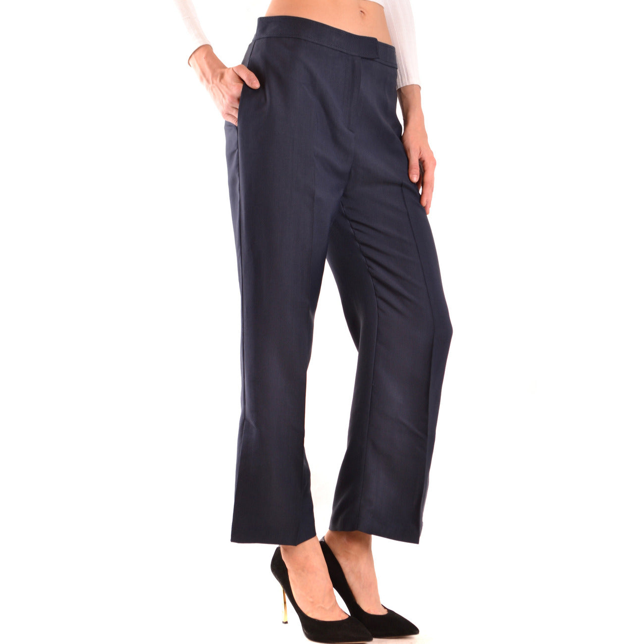 2424350 Pinko Pantaloni Blu Donna Viscosa 100%