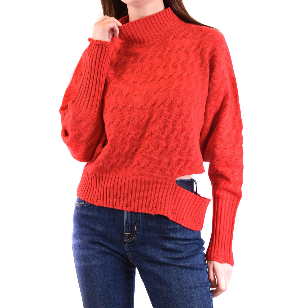 2423088 Pinko Maglia Rossa Donna Viscosa 33% Lana 23%