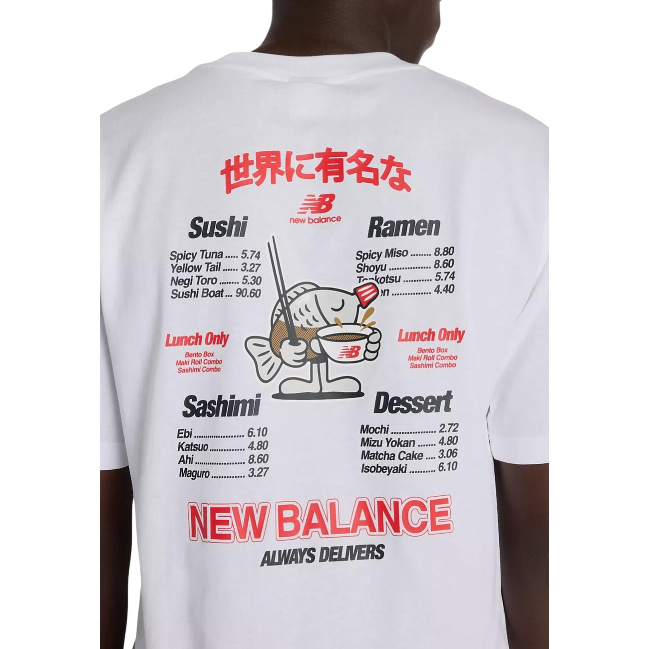 2452823 New Balance T-Shirt Bianco Uomo