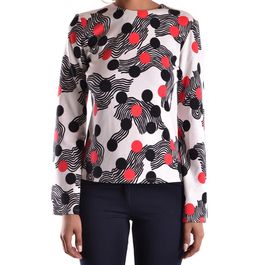 2432248 MSGM Maglia Bianca Pois Donna