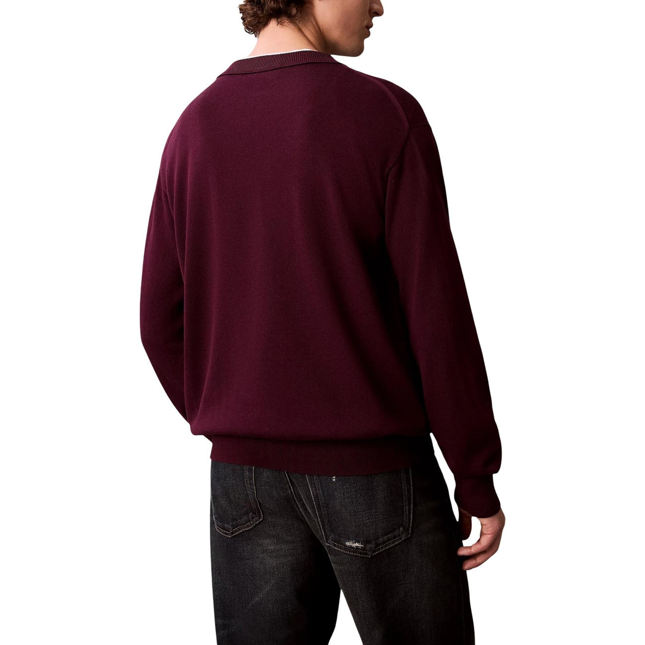 2446257 Calvin Klein Jeans Maglia Viola Cotone Uomo