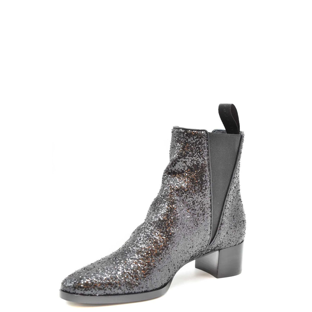 2437846 Giuseppe Zanotti Stivaletti Neri Pelle Strass Donna
