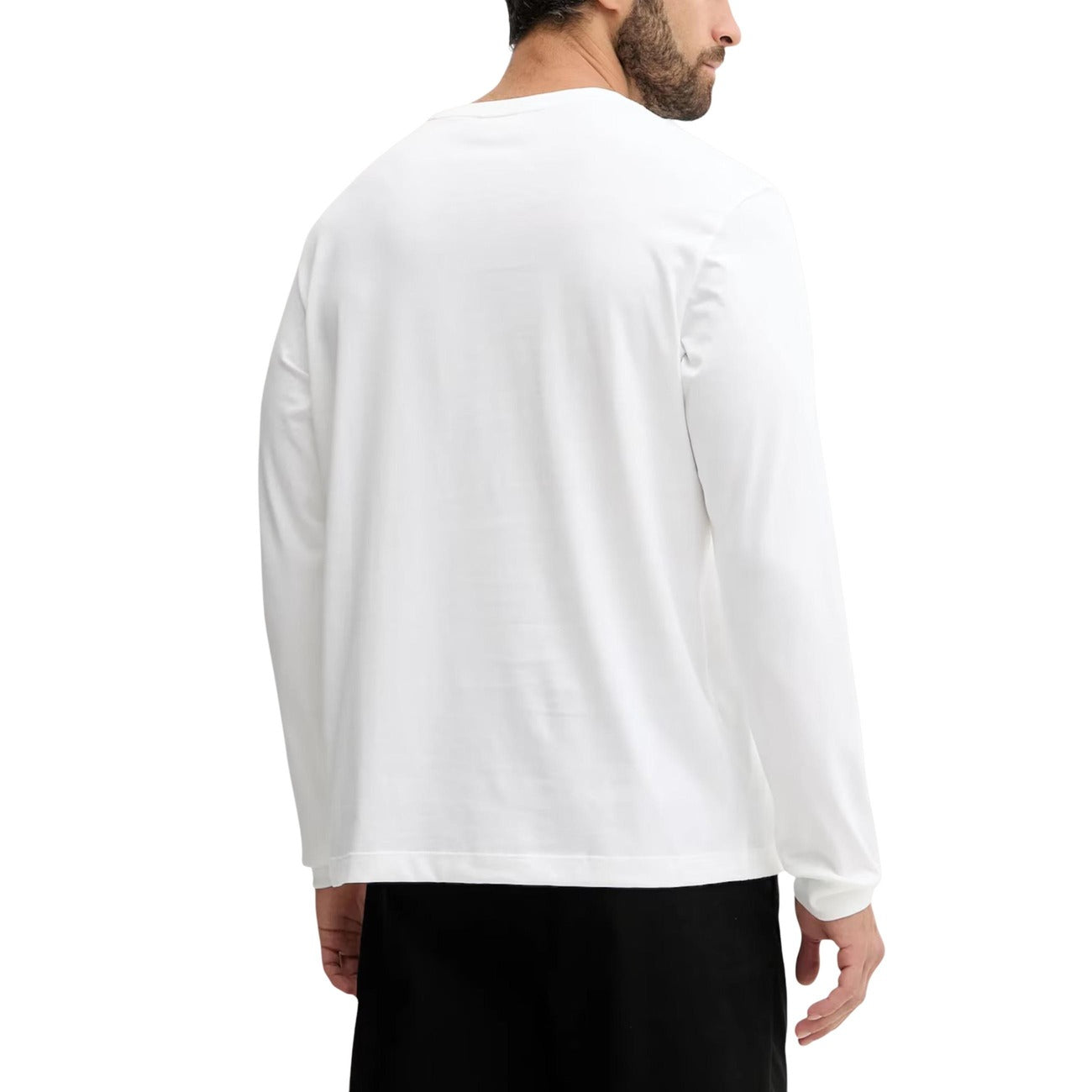 2447121 Calvin Klein Jeans T-shirt Bianca Maniche Lunghe Uomo