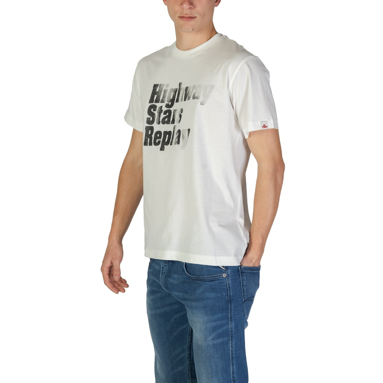 2371880 Replay T-Shirt Bianca Uomo