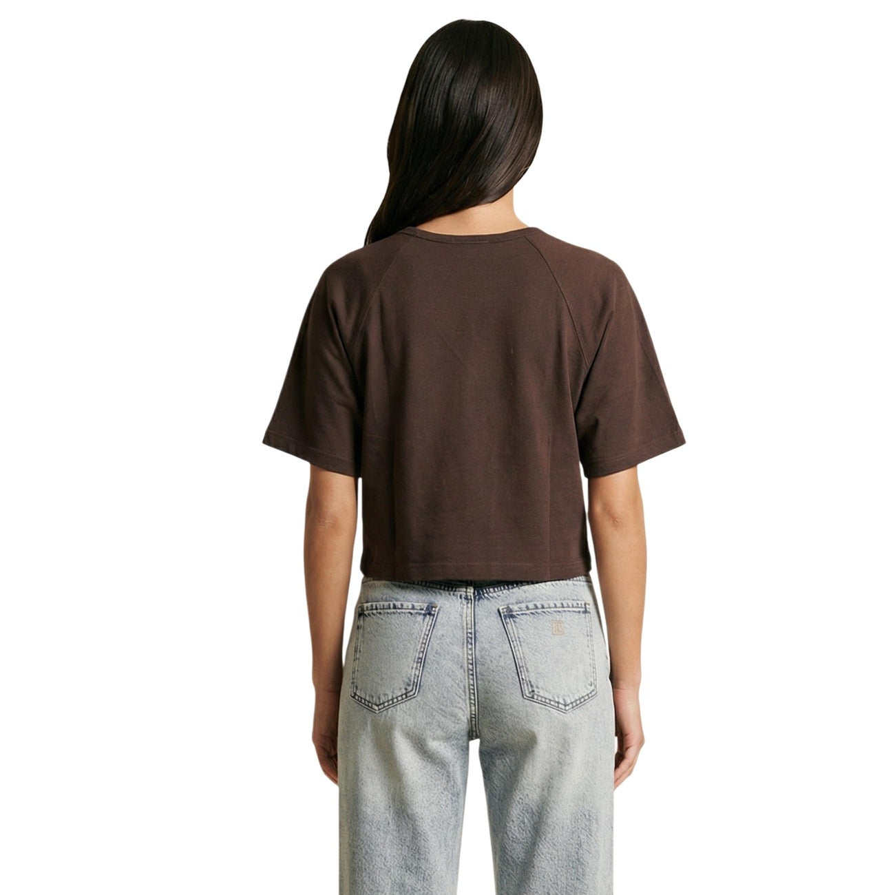 517200 Replay T-Shirt Marrone Maniche Corte Donna