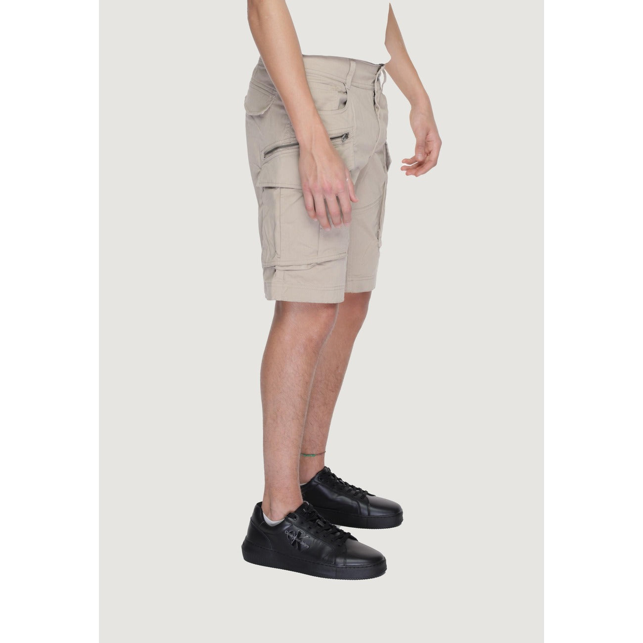2291402 Replay Bermuda Beige Multipocket Uomo