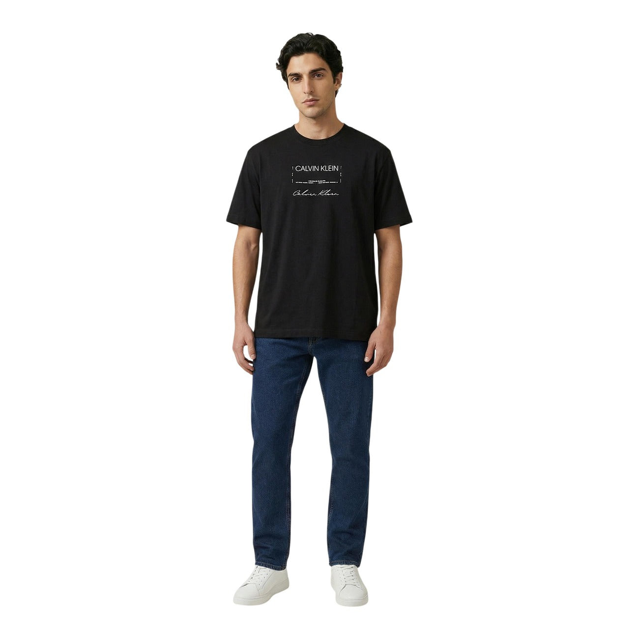 2460235 Calvin Klein Jeans T-Shirt Nera Uomo